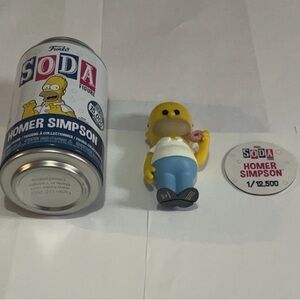 Funko Soda The Simpsons Homer Simpson with Donut Common Figure RARE